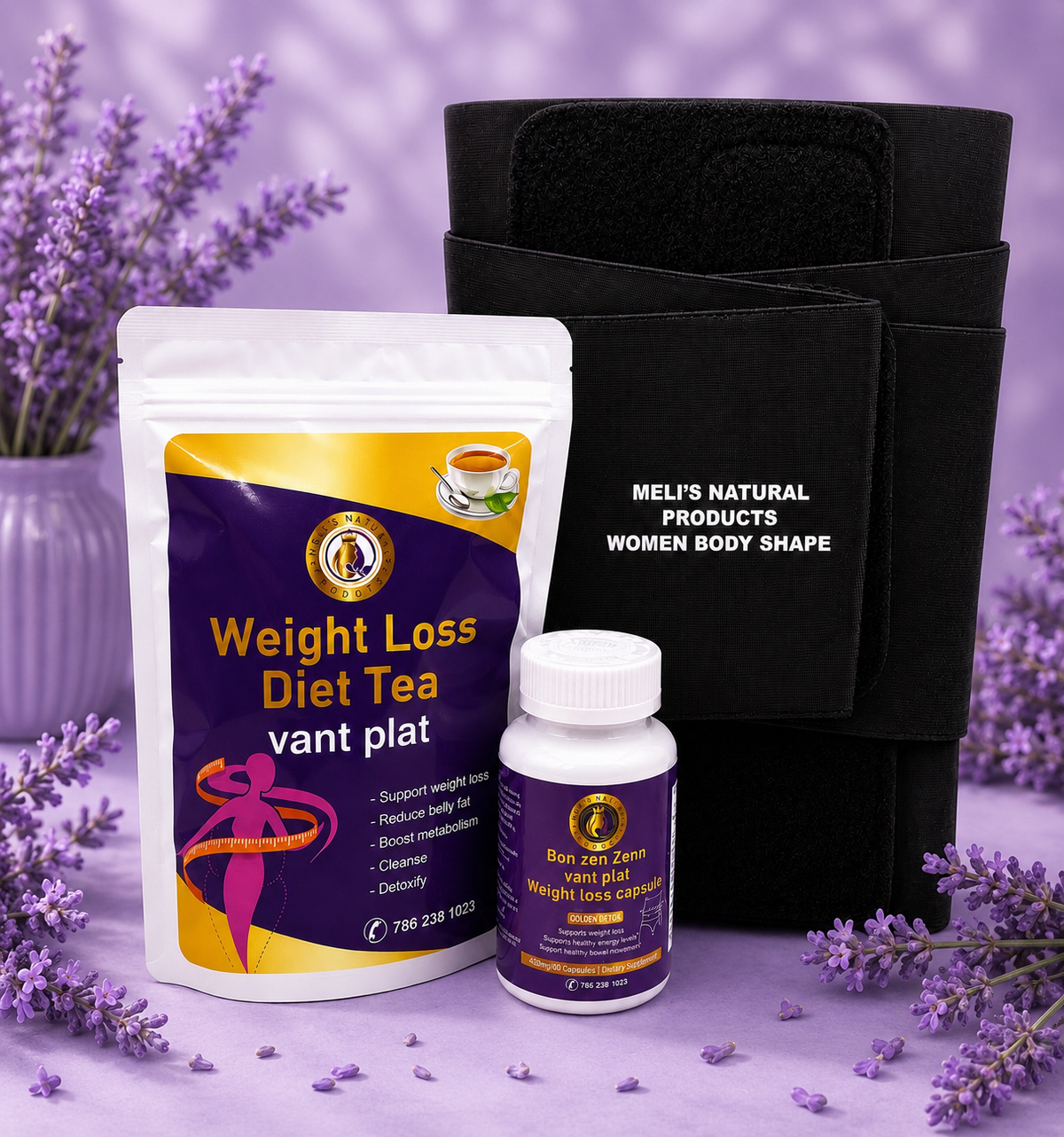 3 products flat belly and waist trainer