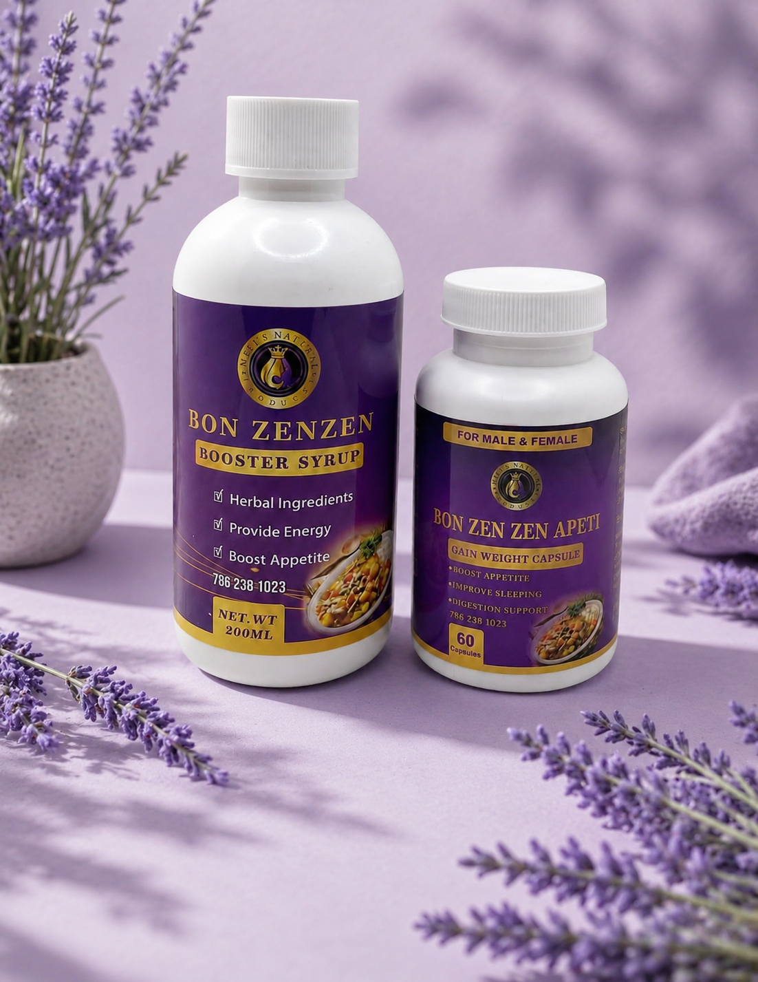 2 products Appetite syrup & gummies