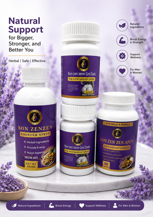 4 products Booster syrup and capsules appetite