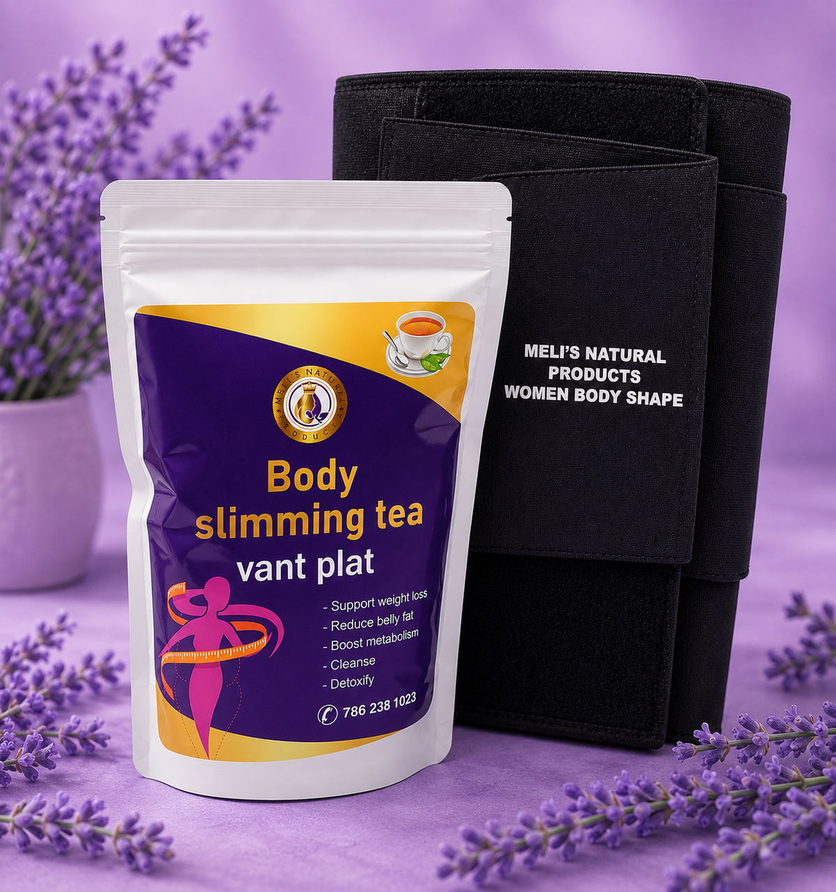 2 products Tea waist trainer & belly flat