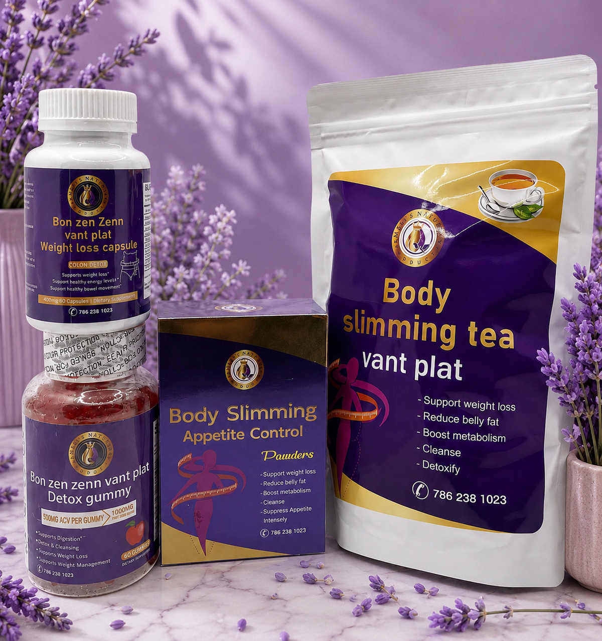 4 products weight management flat belly